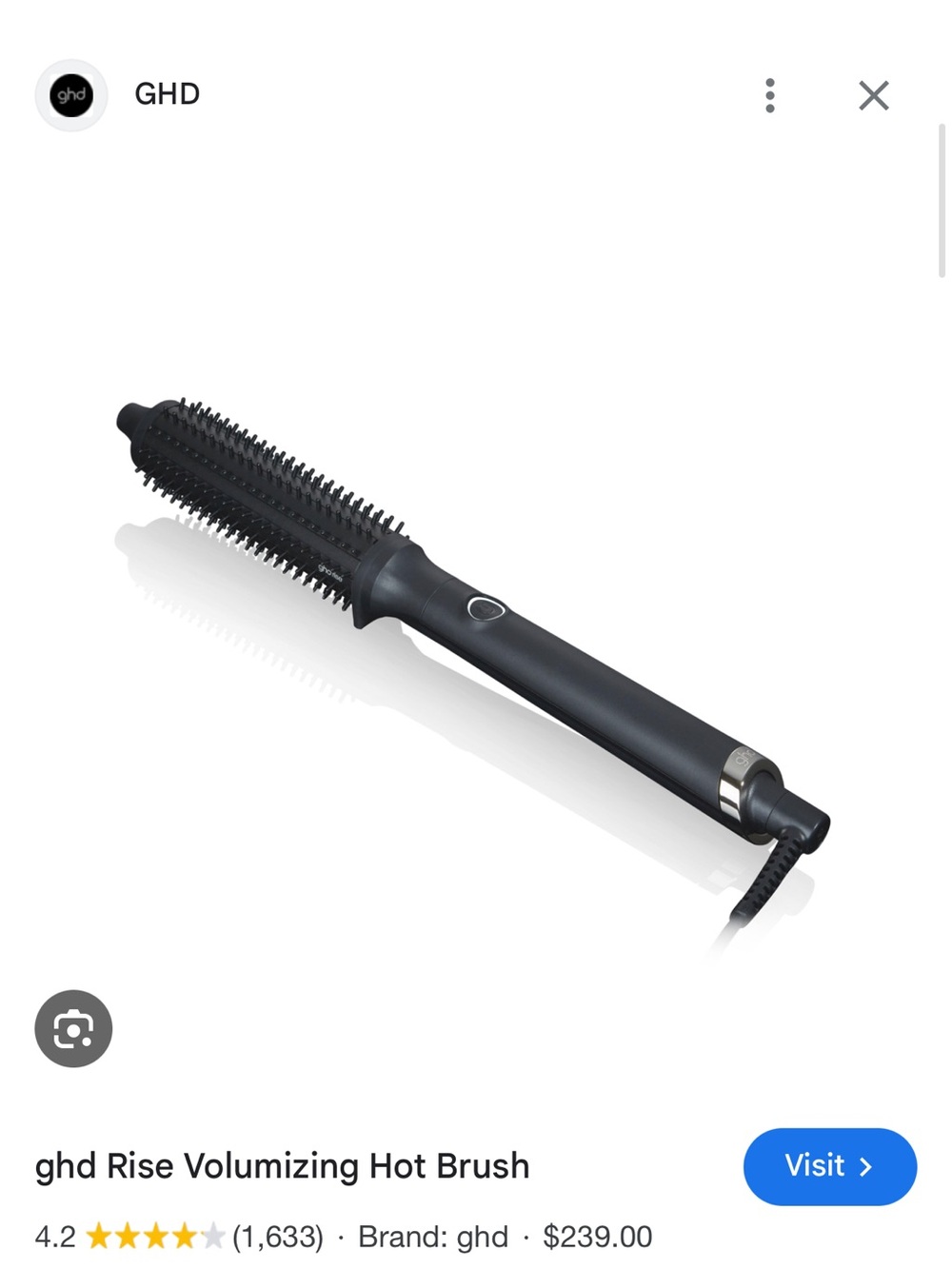 Ghd rise volumizing hot brush
